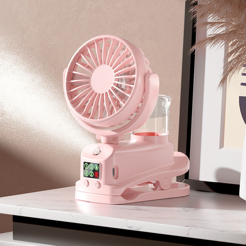 Spray Hydration Handheld Multi-function Clip Fan