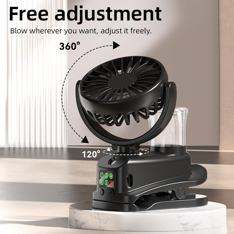 Spray Hydration Handheld Multi-function Clip Fan
